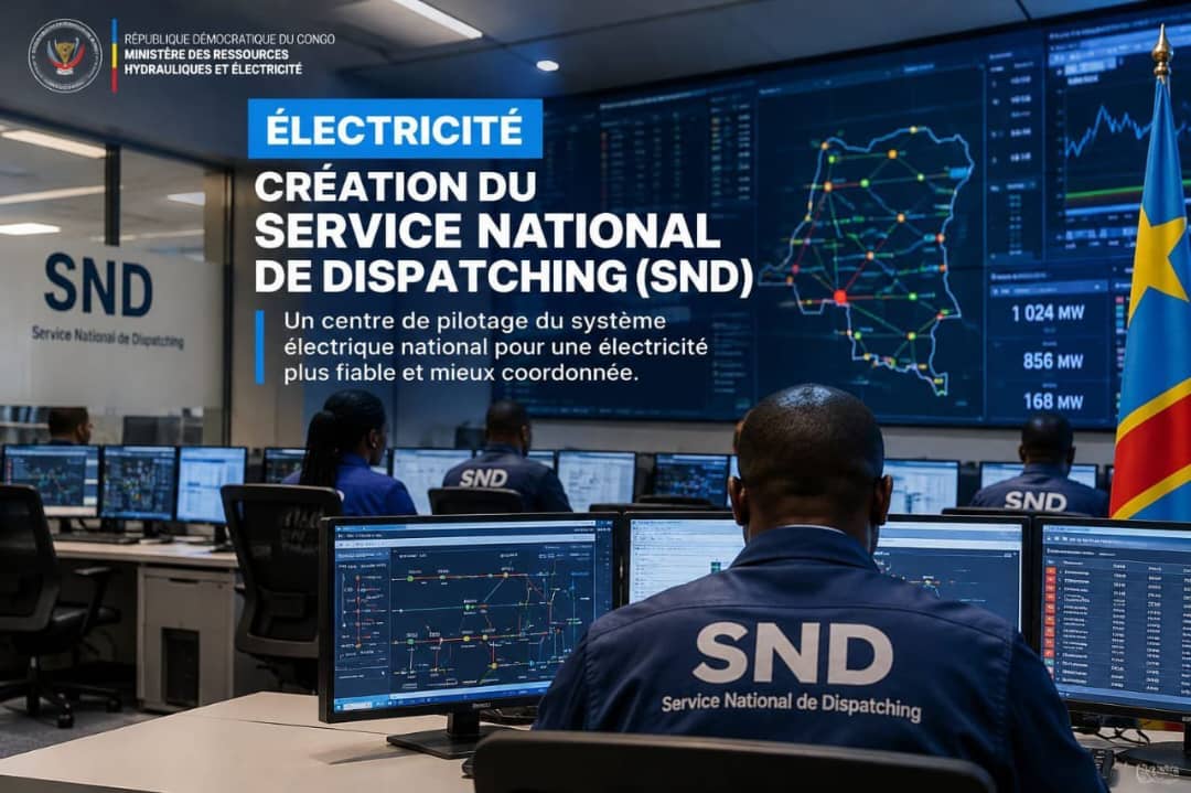 RDC : Aimé Sakombi Molendo fait avancer la modernisation du secteur électrique avec la création du Service national de dispatching